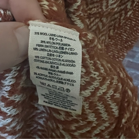 Free people Sz M floor length sweater cardigan sleeveless pockets wool blend - Picture 15 of 15